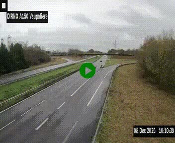 <h2>Webcam autoroute A150 à hauteur de La Vaupalière en périphérie de Rouen. Vue orientée vers Rouen</h2>