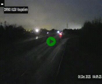 <h2>Webcam autoroute A150 à hauteur de La Vaupalière en périphérie de Rouen. Vue orientée vers Rouen</h2>