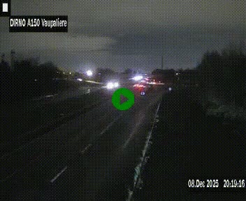 <h2>Webcam autoroute A150 à hauteur de La Vaupalière en périphérie de Rouen. Vue orientée vers Rouen</h2>