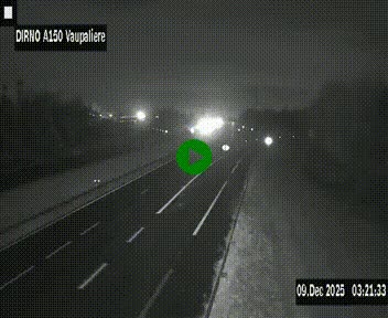 <h2>Webcam autoroute A150 à hauteur de La Vaupalière en périphérie de Rouen. Vue orientée vers Rouen</h2>