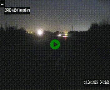 <h2>Webcam autoroute A150 à hauteur de La Vaupalière en périphérie de Rouen. Vue orientée vers Rouen</h2>