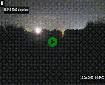 <h2>Webcam autoroute A150 à hauteur de La Vaupalière en périphérie de Rouen. Vue orientée vers Rouen</h2>