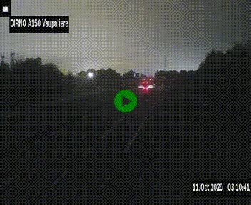 <h2>Webcam autoroute A150 à hauteur de La Vaupalière en périphérie de Rouen. Vue orientée vers Rouen</h2>