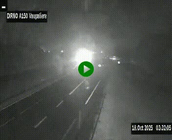 <h2>Webcam autoroute A150 à hauteur de La Vaupalière en périphérie de Rouen. Vue orientée vers Rouen</h2>