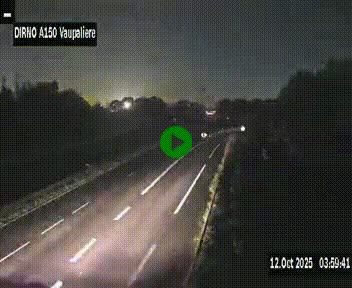 <h2>Webcam autoroute A150 à hauteur de La Vaupalière en périphérie de Rouen. Vue orientée vers Rouen</h2>