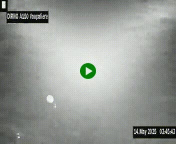 <h2>Webcam autoroute A150 à hauteur de La Vaupalière en périphérie de Rouen. Vue orientée vers Rouen</h2>