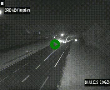 <h2>Webcam autoroute A150 à hauteur de La Vaupalière en périphérie de Rouen. Vue orientée vers Rouen</h2>
