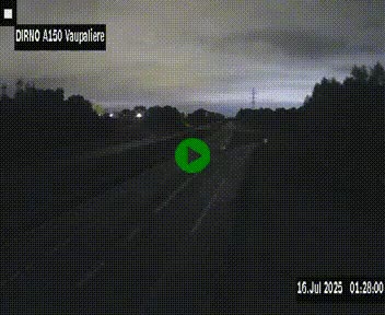 <h2>Webcam autoroute A150 à hauteur de La Vaupalière en périphérie de Rouen. Vue orientée vers Rouen</h2>