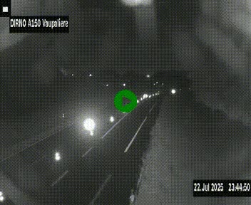 <h2>Webcam autoroute A150 à hauteur de La Vaupalière en périphérie de Rouen. Vue orientée vers Rouen</h2>
