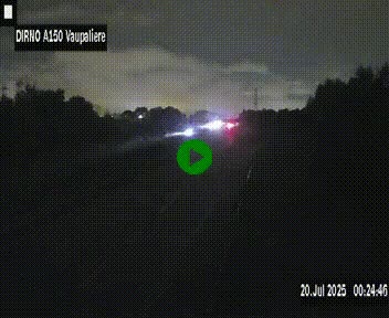 <h2>Webcam autoroute A150 à hauteur de La Vaupalière en périphérie de Rouen. Vue orientée vers Rouen</h2>