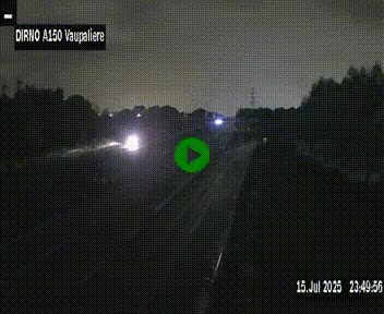 <h2>Webcam autoroute A150 à hauteur de La Vaupalière en périphérie de Rouen. Vue orientée vers Rouen</h2>