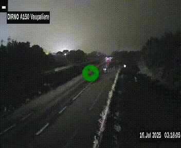 <h2>Webcam autoroute A150 à hauteur de La Vaupalière en périphérie de Rouen. Vue orientée vers Rouen</h2>