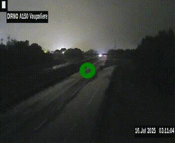 <h2>Webcam autoroute A150 à hauteur de La Vaupalière en périphérie de Rouen. Vue orientée vers Rouen</h2>