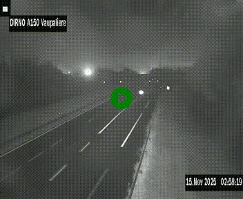 <h2>Webcam autoroute A150 à hauteur de La Vaupalière en périphérie de Rouen. Vue orientée vers Rouen</h2>