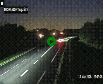 <h2>Webcam autoroute A150 à hauteur de La Vaupalière en périphérie de Rouen. Vue orientée vers Rouen</h2>