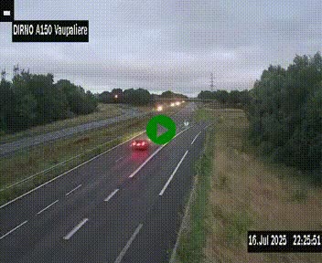 <h2>Webcam autoroute A150 à hauteur de La Vaupalière en périphérie de Rouen. Vue orientée vers Rouen</h2>