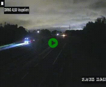 <h2>Webcam autoroute A150 à hauteur de La Vaupalière en périphérie de Rouen. Vue orientée vers Rouen</h2>