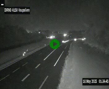 <h2>Webcam autoroute A150 à hauteur de La Vaupalière en périphérie de Rouen. Vue orientée vers Rouen</h2>