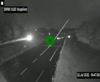 <h2>Webcam autoroute A150 à hauteur de La Vaupalière en périphérie de Rouen. Vue orientée vers Rouen</h2>