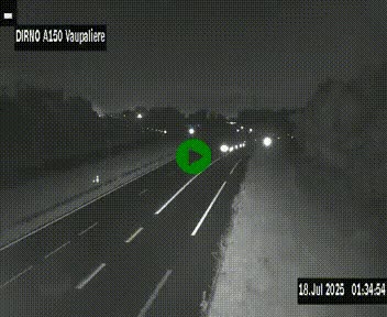<h2>Webcam autoroute A150 à hauteur de La Vaupalière en périphérie de Rouen. Vue orientée vers Rouen</h2>