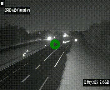 Webcam autoroute A150 à hauteur de La Vaupalière en périphérie de Rouen. Vue orientée vers Rouen