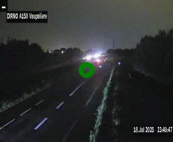 <h2>Webcam autoroute A150 à hauteur de La Vaupalière en périphérie de Rouen. Vue orientée vers Rouen</h2>