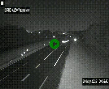 <h2>Webcam autoroute A150 à hauteur de La Vaupalière en périphérie de Rouen. Vue orientée vers Rouen</h2>