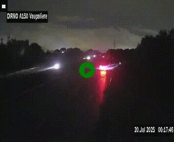 <h2>Webcam autoroute A150 à hauteur de La Vaupalière en périphérie de Rouen. Vue orientée vers Rouen</h2>