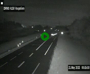 <h2>Webcam autoroute A150 à hauteur de La Vaupalière en périphérie de Rouen. Vue orientée vers Rouen</h2>