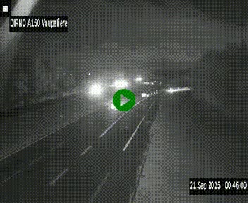 <h2>Webcam autoroute A150 à hauteur de La Vaupalière en périphérie de Rouen. Vue orientée vers Rouen</h2>