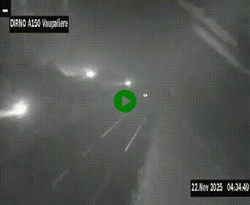 <h2>Webcam autoroute A150 à hauteur de La Vaupalière en périphérie de Rouen. Vue orientée vers Rouen</h2>