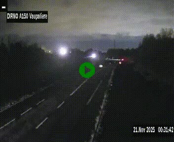<h2>Webcam autoroute A150 à hauteur de La Vaupalière en périphérie de Rouen. Vue orientée vers Rouen</h2>