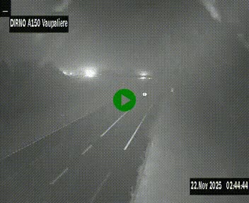 <h2>Webcam autoroute A150 à hauteur de La Vaupalière en périphérie de Rouen. Vue orientée vers Rouen</h2>