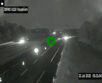 <h2>Webcam autoroute A150 à hauteur de La Vaupalière en périphérie de Rouen. Vue orientée vers Rouen</h2>