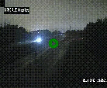 <h2>Webcam autoroute A150 à hauteur de La Vaupalière en périphérie de Rouen. Vue orientée vers Rouen</h2>