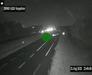 <h2>Webcam autoroute A150 à hauteur de La Vaupalière en périphérie de Rouen. Vue orientée vers Rouen</h2>