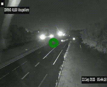 <h2>Webcam autoroute A150 à hauteur de La Vaupalière en périphérie de Rouen. Vue orientée vers Rouen</h2>