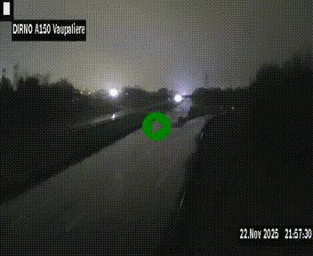<h2>Webcam autoroute A150 à hauteur de La Vaupalière en périphérie de Rouen. Vue orientée vers Rouen</h2>