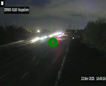 <h2>Webcam autoroute A150 à hauteur de La Vaupalière en périphérie de Rouen. Vue orientée vers Rouen</h2>
