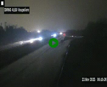 <h2>Webcam autoroute A150 à hauteur de La Vaupalière en périphérie de Rouen. Vue orientée vers Rouen</h2>