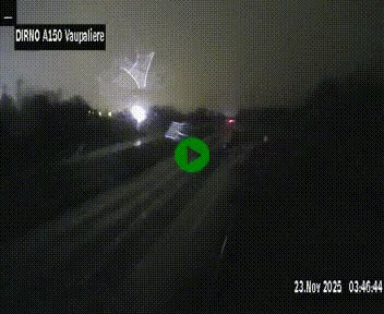<h2>Webcam autoroute A150 à hauteur de La Vaupalière en périphérie de Rouen. Vue orientée vers Rouen</h2>
