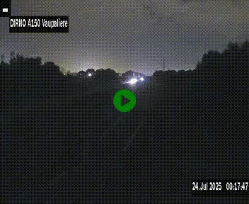 <h2>Webcam autoroute A150 à hauteur de La Vaupalière en périphérie de Rouen. Vue orientée vers Rouen</h2>