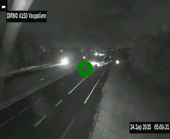 <h2>Webcam autoroute A150 à hauteur de La Vaupalière en périphérie de Rouen. Vue orientée vers Rouen</h2>