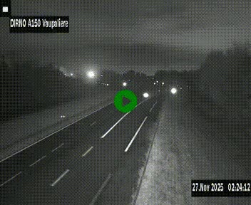 <h2>Webcam autoroute A150 à hauteur de La Vaupalière en périphérie de Rouen. Vue orientée vers Rouen</h2>