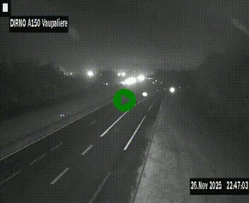 <h2>Webcam autoroute A150 à hauteur de La Vaupalière en périphérie de Rouen. Vue orientée vers Rouen</h2>