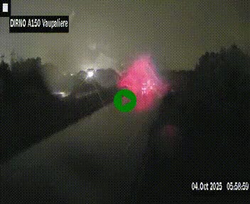 Webcam autoroute A150 à hauteur de La Vaupalière en périphérie de Rouen. Vue orientée vers Rouen