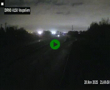 <h2>Webcam autoroute A150 à hauteur de La Vaupalière en périphérie de Rouen. Vue orientée vers Rouen</h2>