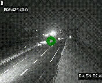 <h2>Webcam autoroute A150 à hauteur de La Vaupalière en périphérie de Rouen. Vue orientée vers Rouen</h2>