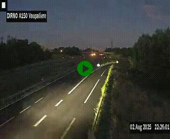 <h2>Webcam autoroute A150 à hauteur de La Vaupalière en périphérie de Rouen. Vue orientée vers Rouen</h2>