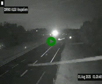 <h2>Webcam autoroute A150 à hauteur de La Vaupalière en périphérie de Rouen. Vue orientée vers Rouen</h2>